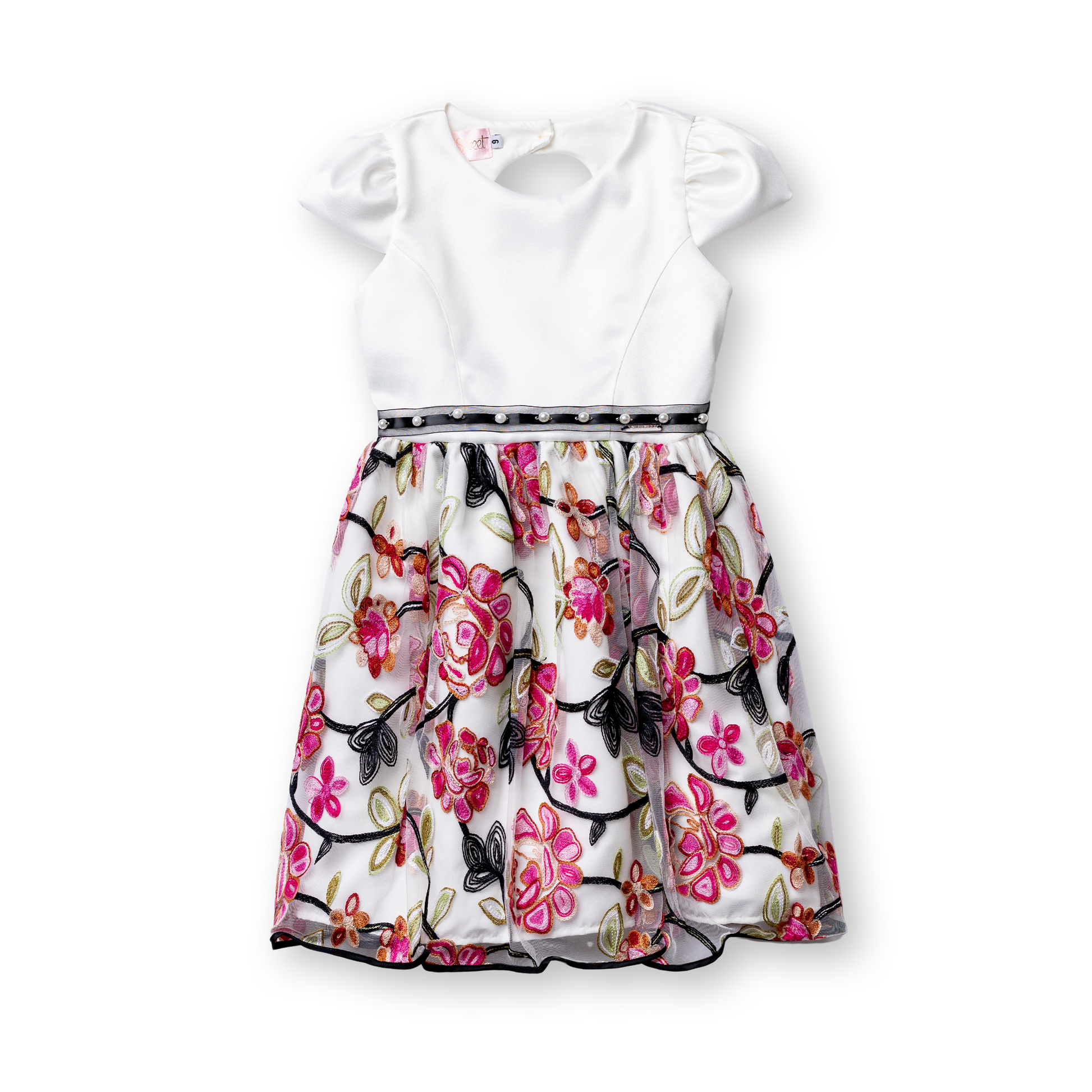 Vestido Jardim Bordado