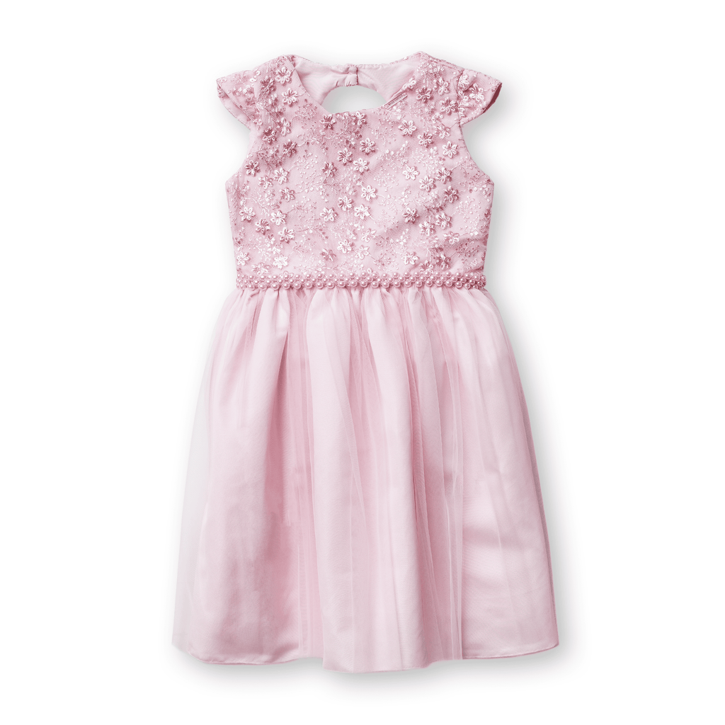 Vestido Fleur Douce Menina Festa Luxo Guipir Tule Pérolas