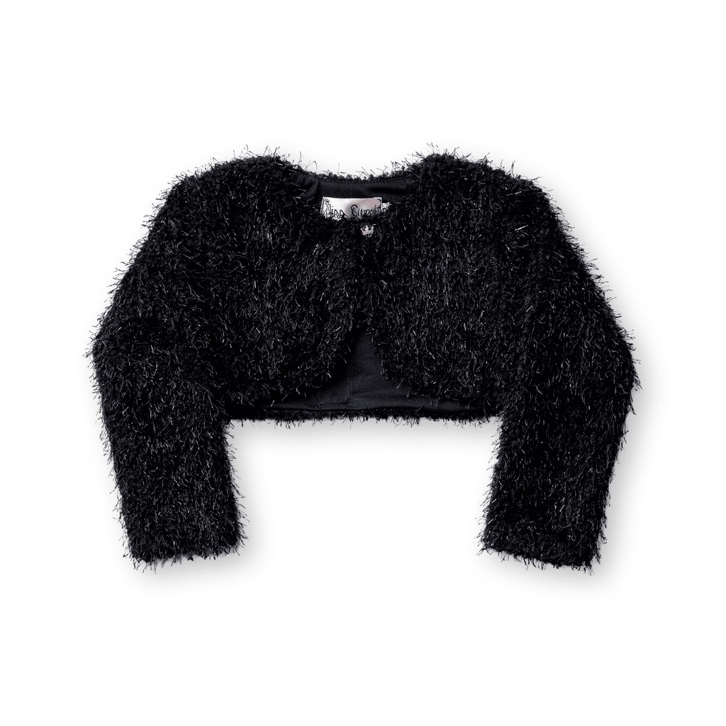 Bolero Infantil Menina Festa Pelo Brilho Luxo Forrado Inverno