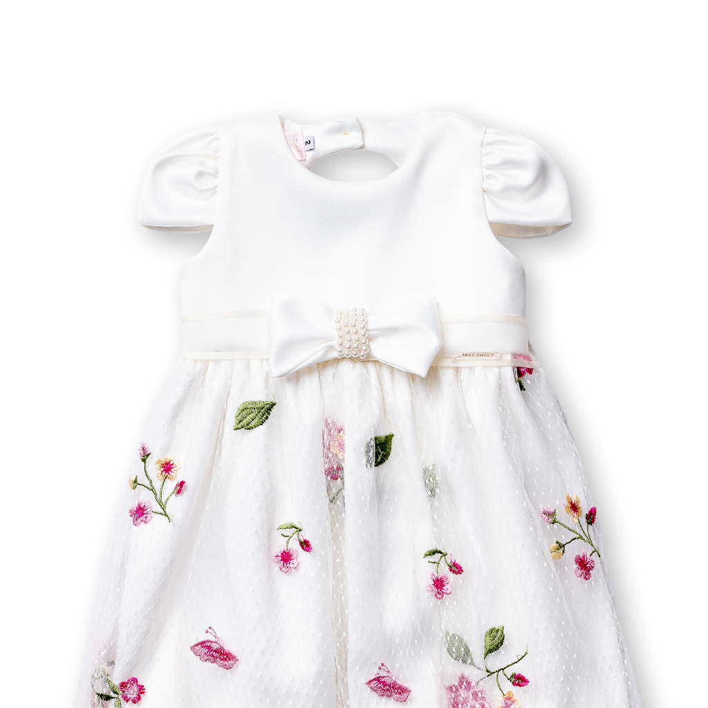 Vestido Jardim Bordado