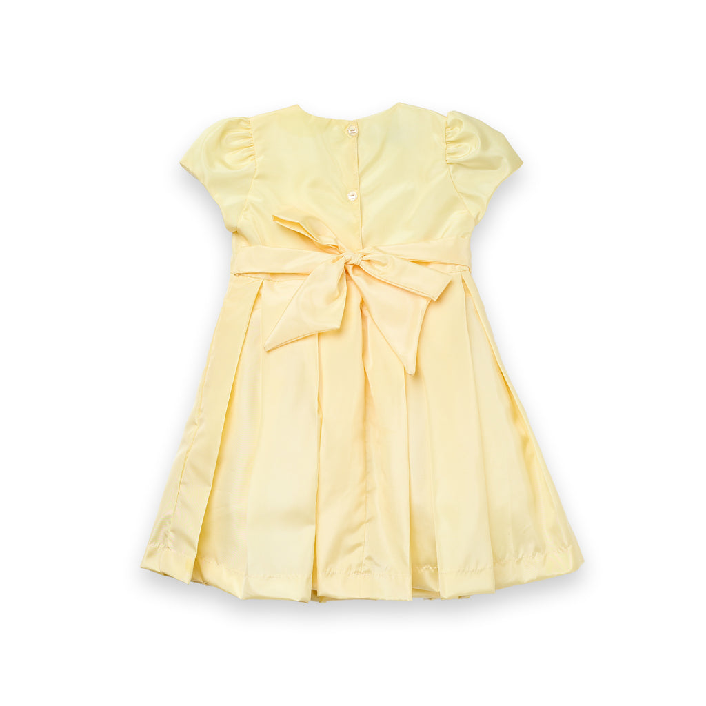 Vestido Miss Flowers Menina Festa Tafetá Bordado Pérolas