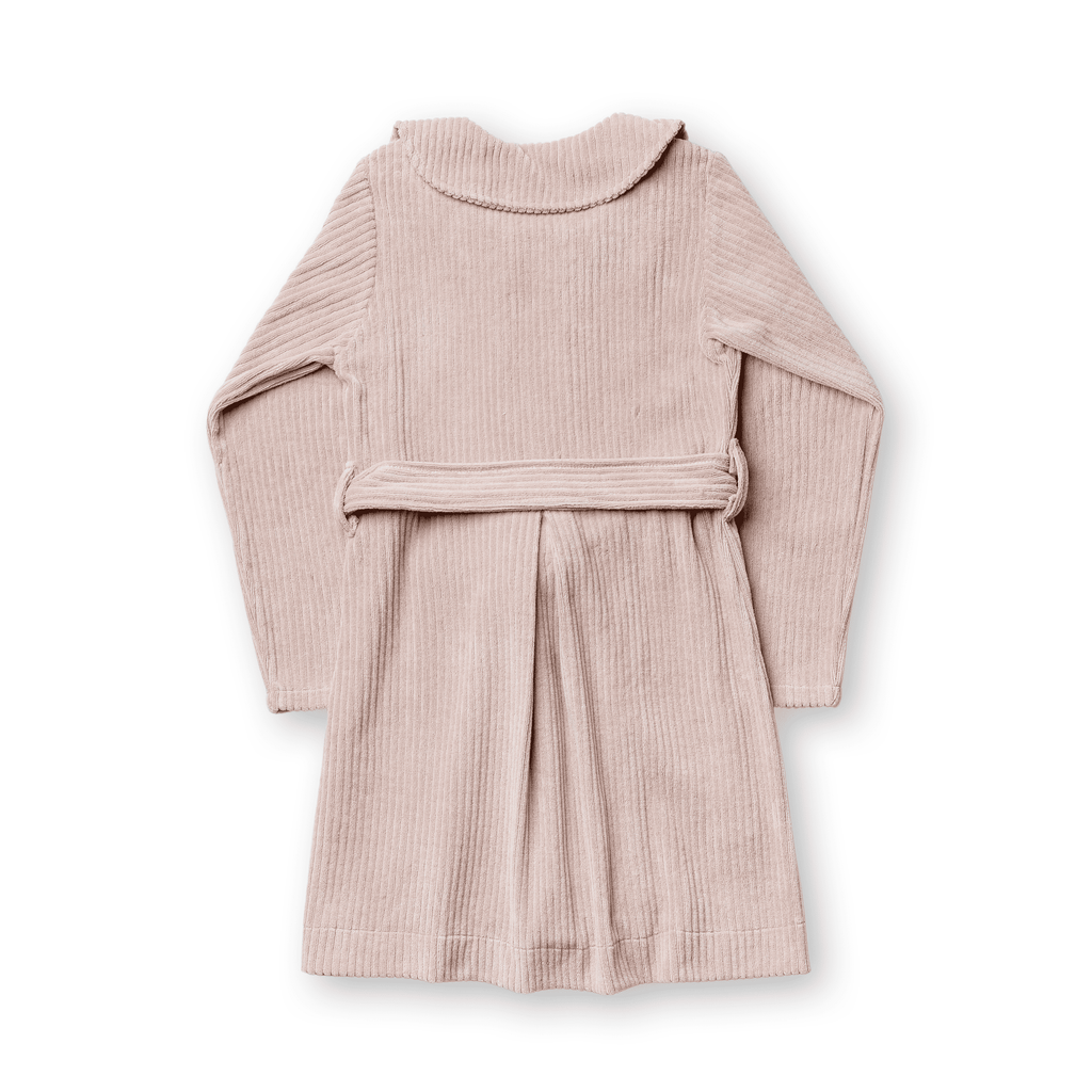 Casaco Infantil Menina Plush Canelado Sobretudo Laço Inverno