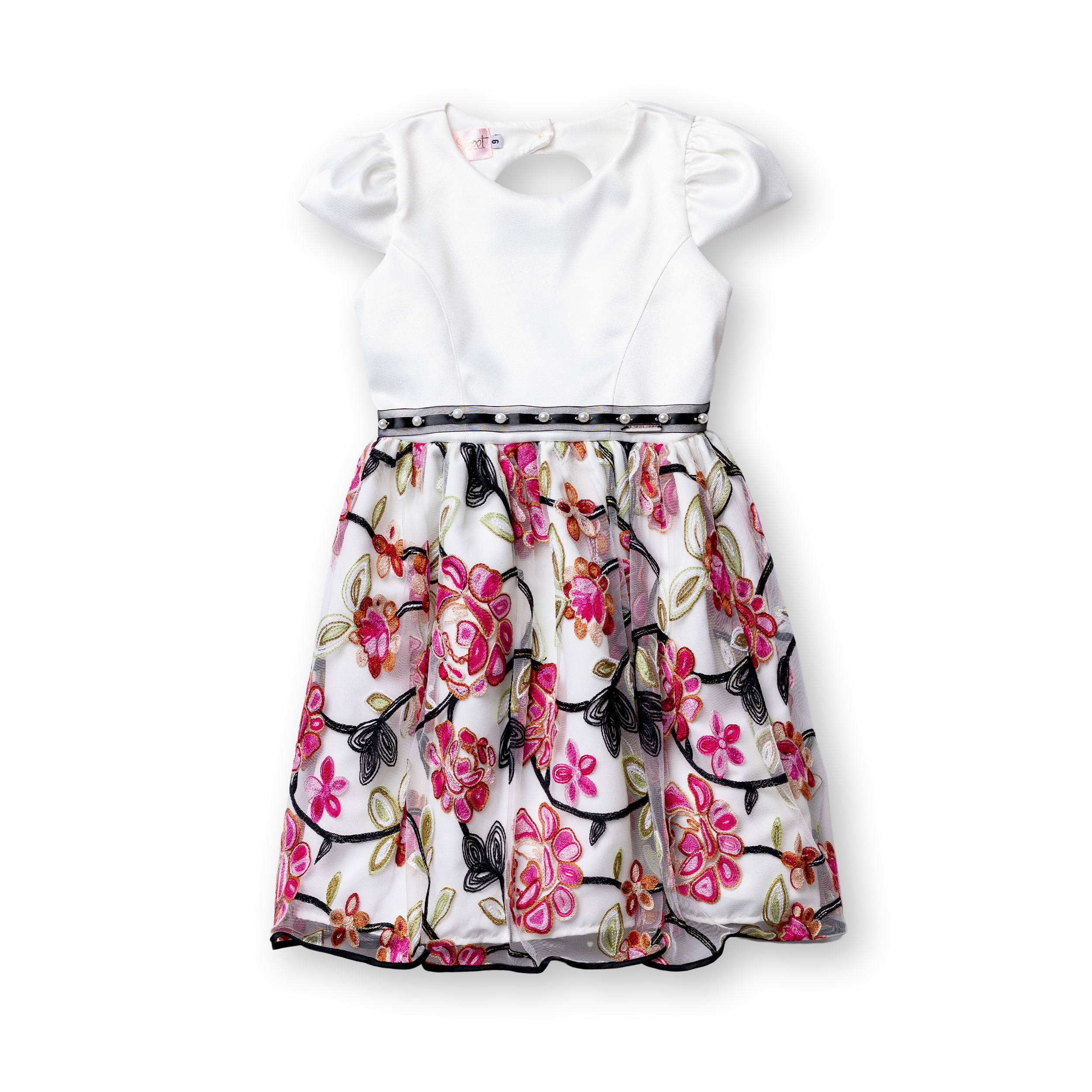 Vestido Jardim Bordado
