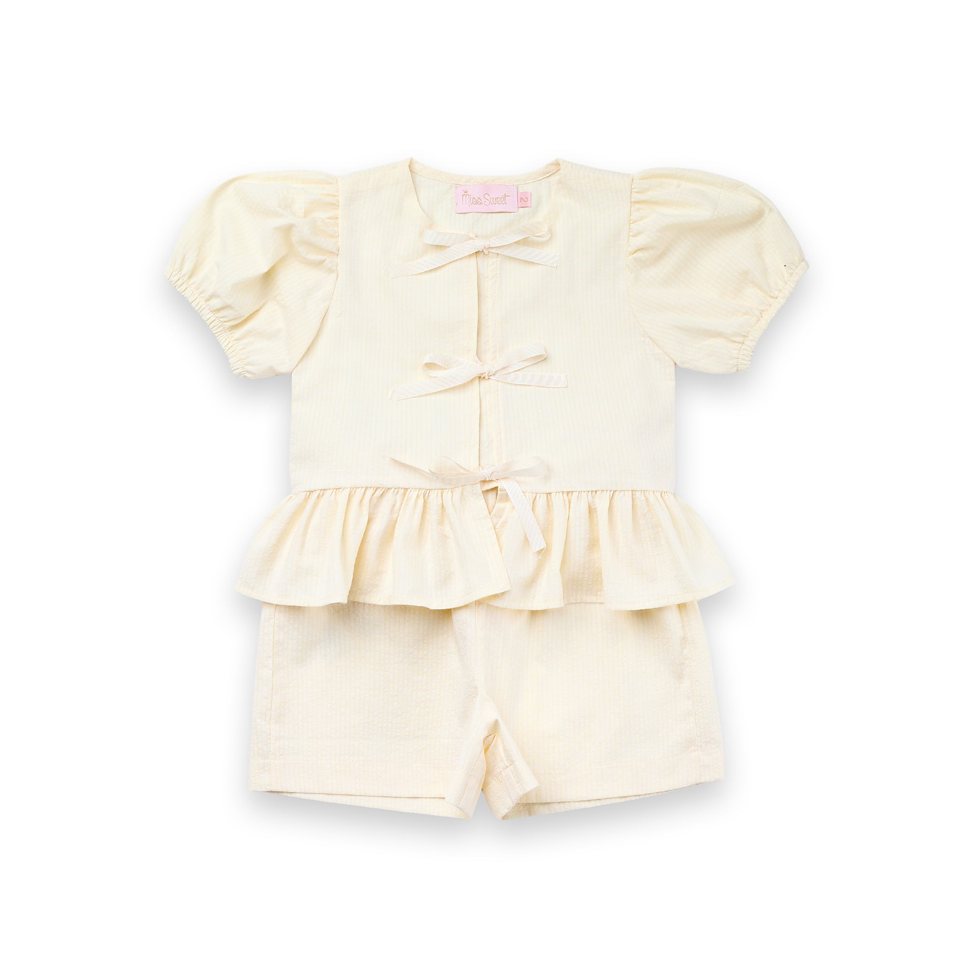 Conjunto Shorts Boho Laços