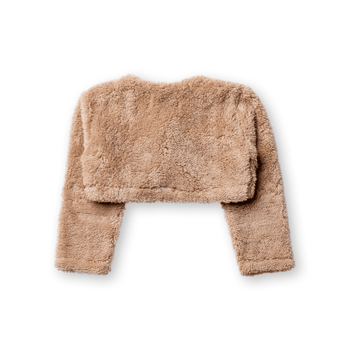 Bolero Infantil Menina Pelo Teddy Carneirinho Inverno Quente