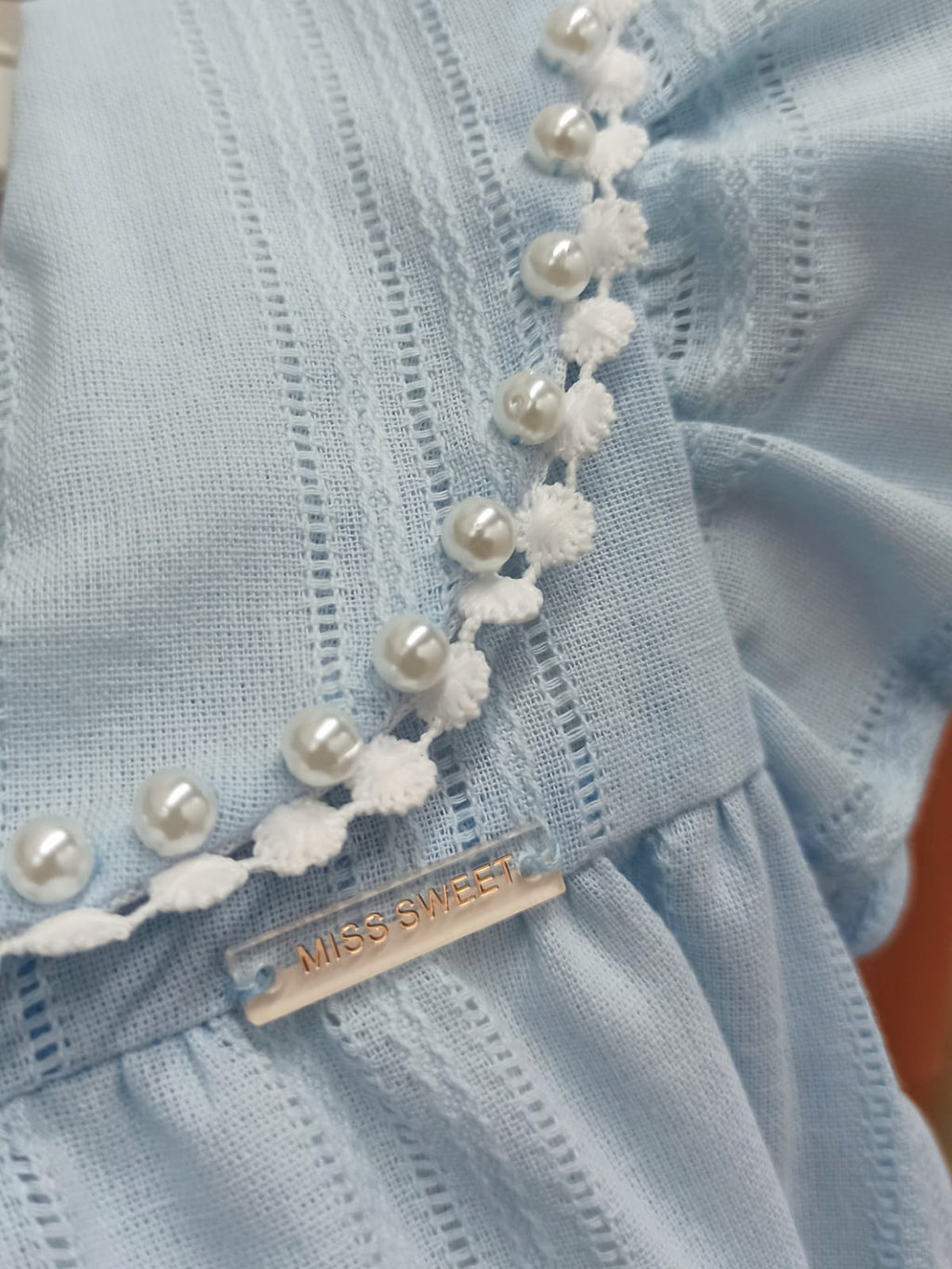 Vestido Bata Bebê Batizado Gola Guipir Algodão Luxo