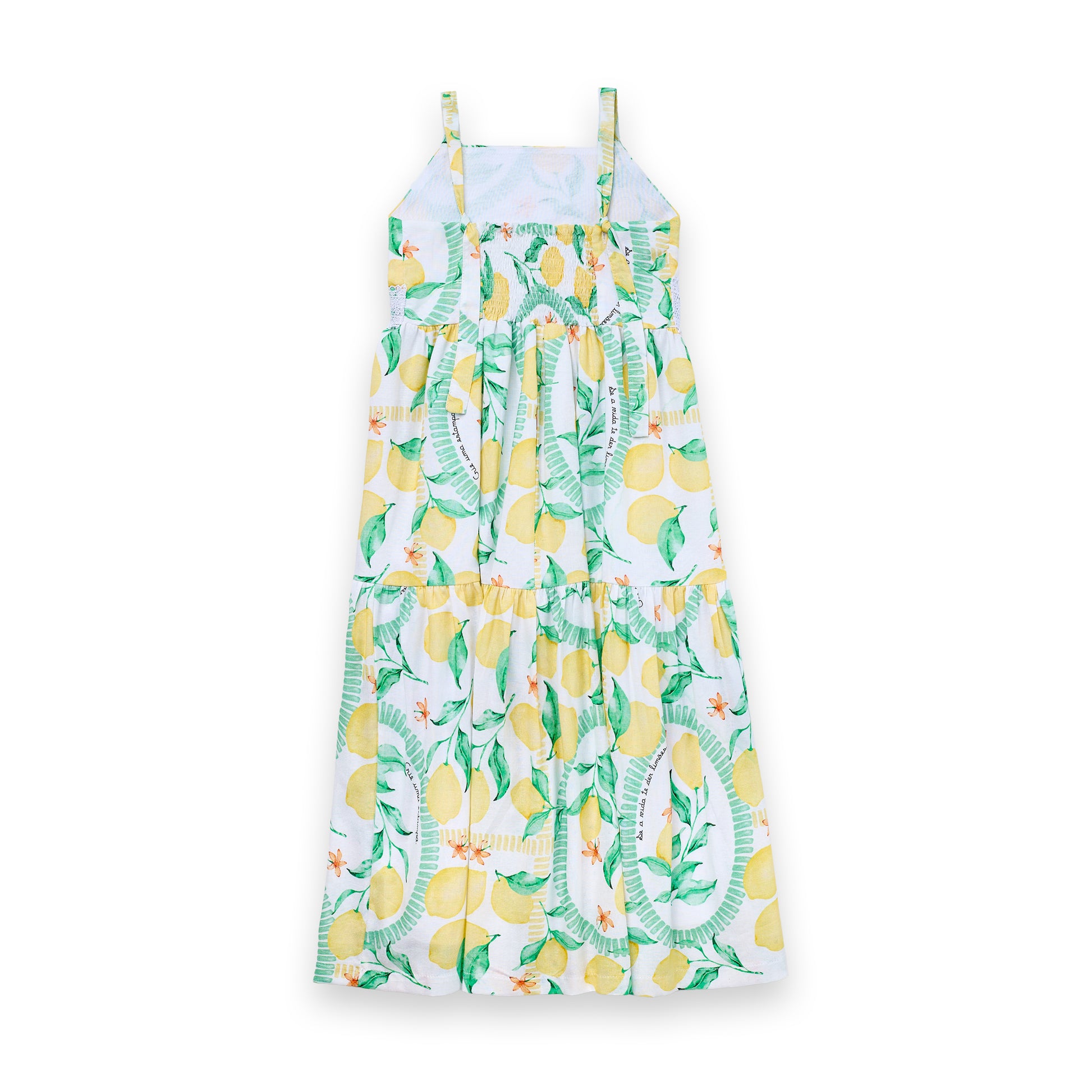 Vestido Menina Festa Midi 100% Algodão Lemon Kids Luxo