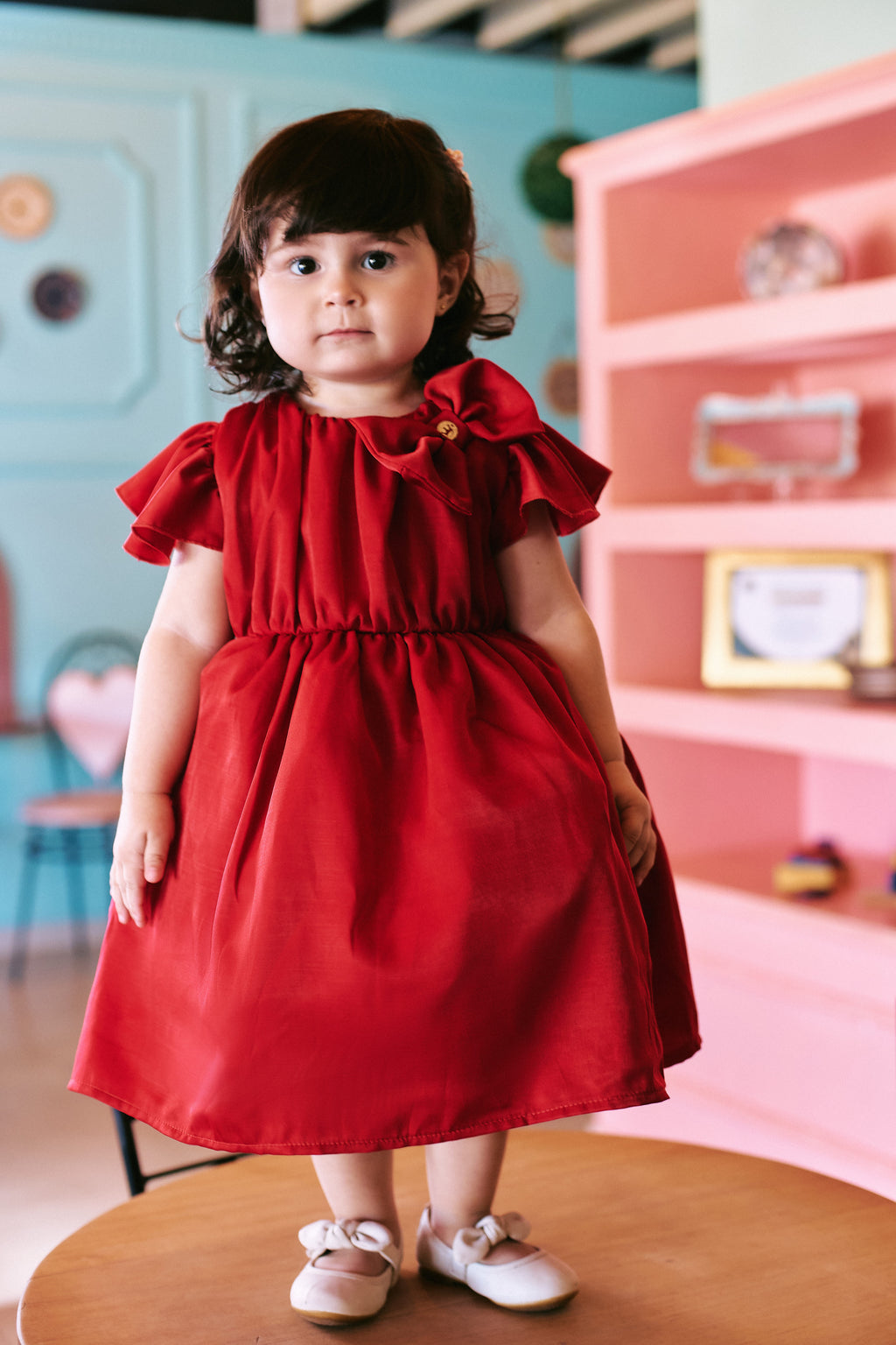 Vestido Menina Festa Cetim Viscose Brilho Miss Glam Luxo