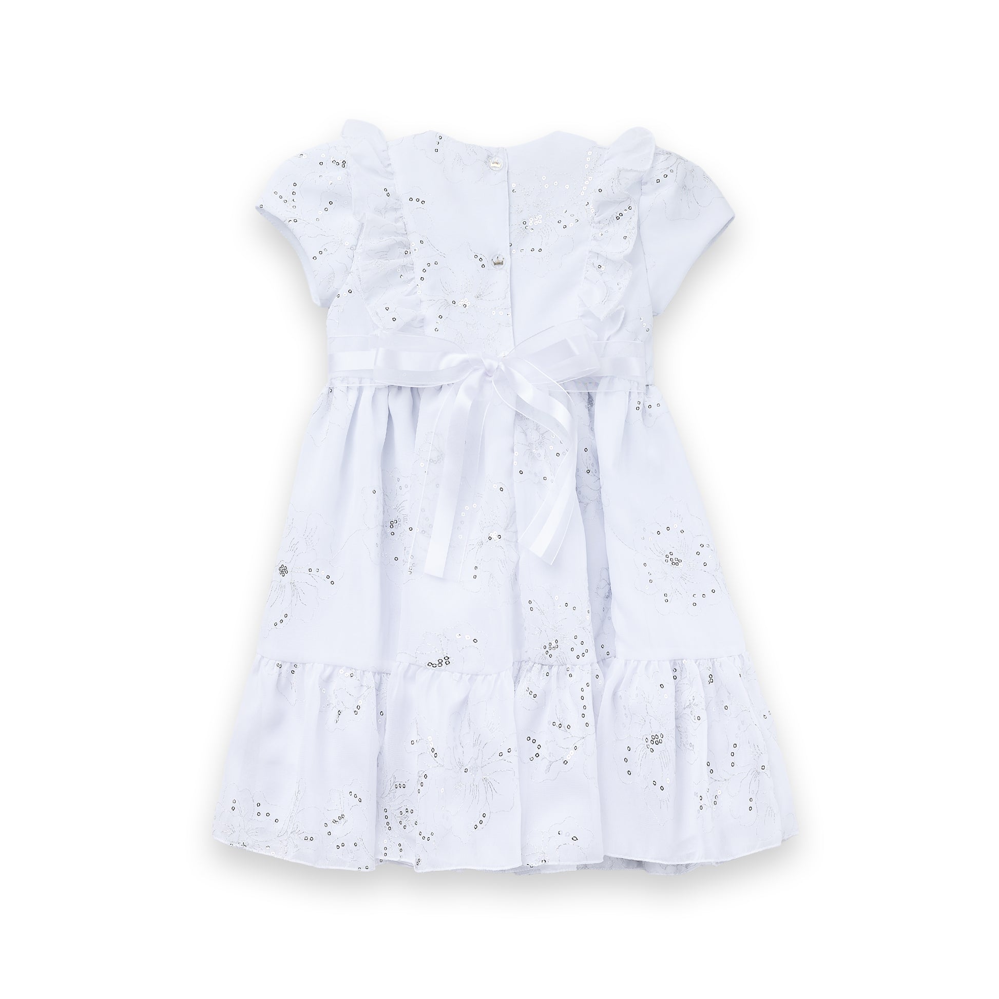 Vestido Crepe Shine Menina Festa Luxo Paetê Pérolas Strass