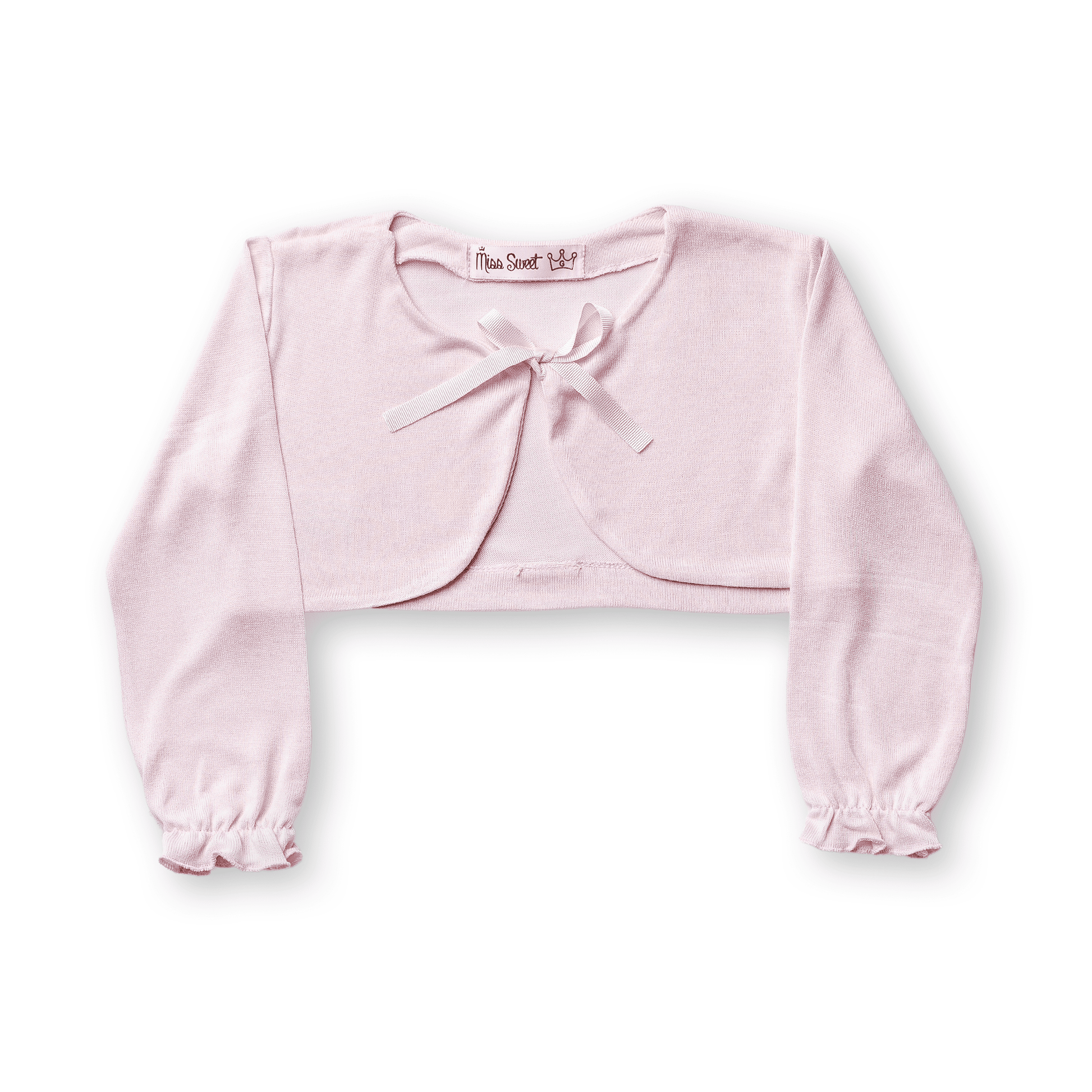 Bolero Tricot Menina Infantil Festa Viscose Laço Inverno