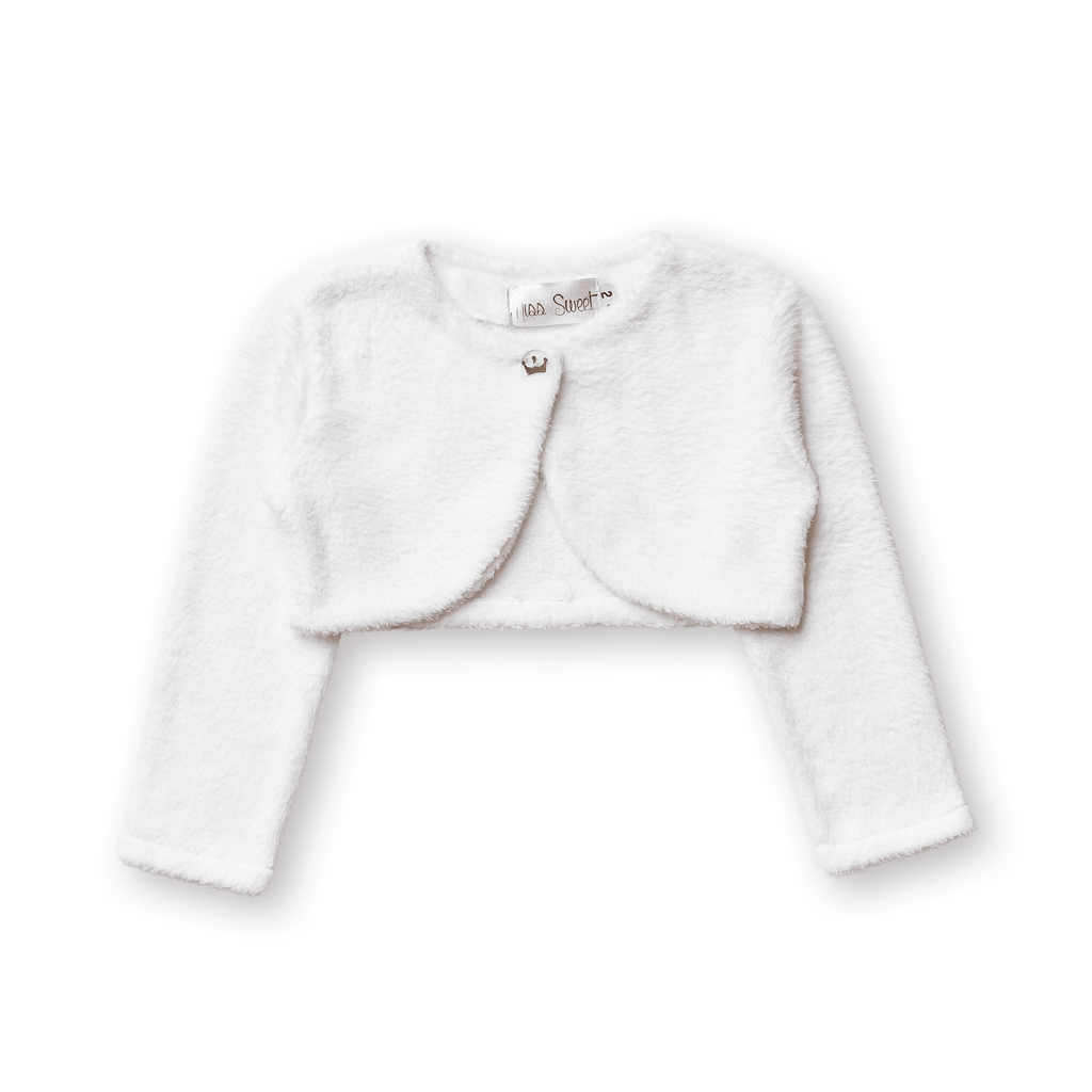 Bolero Infantil Menina Festa Pelo Fleece Inverno Quente