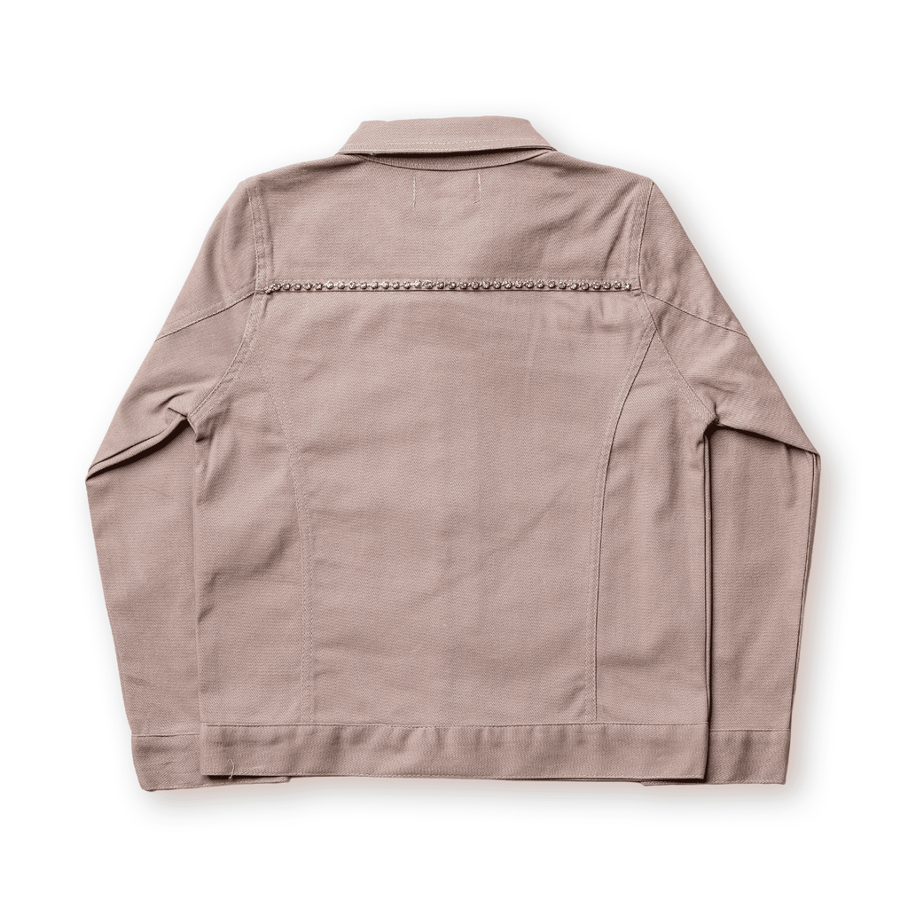 Jaqueta Infantil Menina Sarja Strass Inverno Luxo