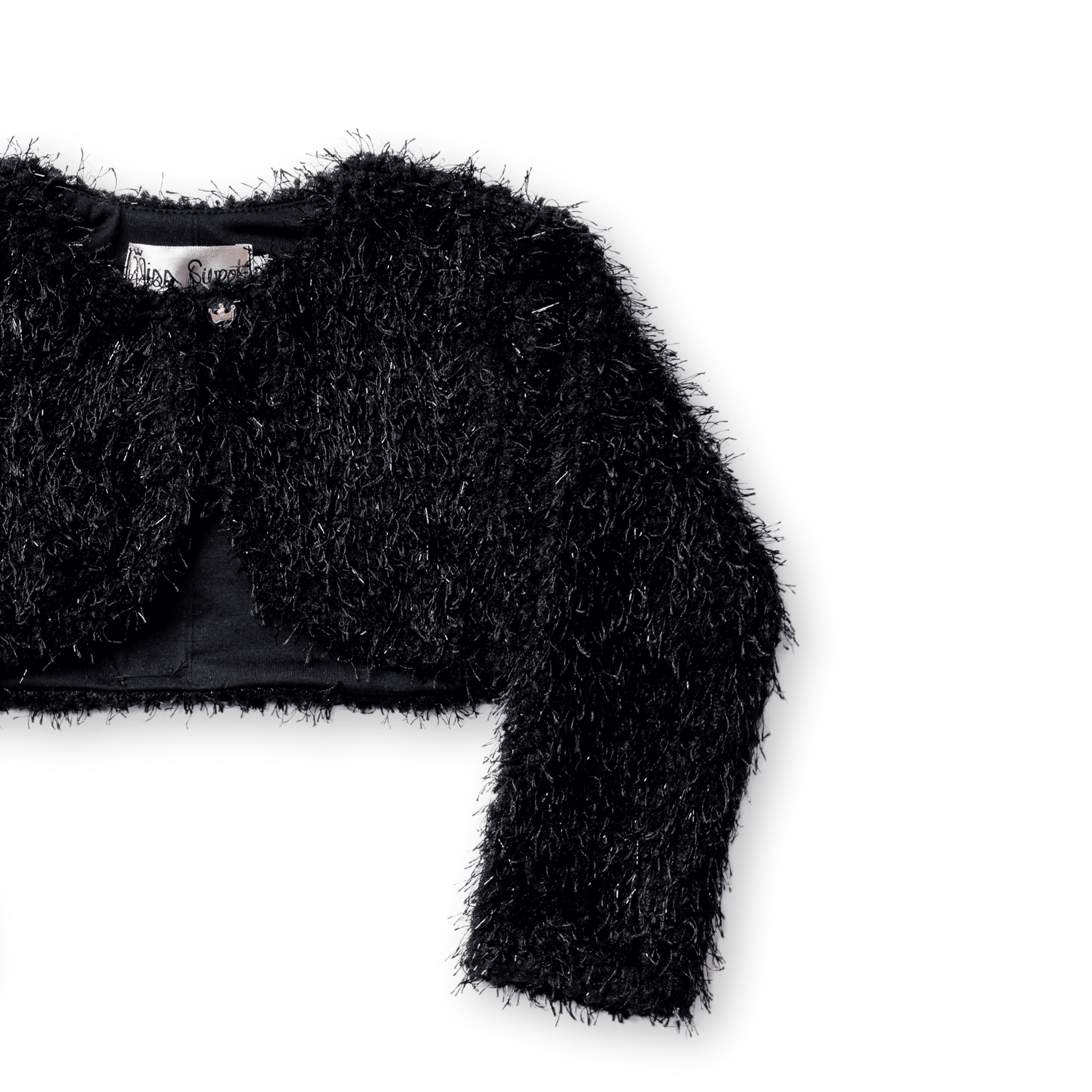 Bolero Infantil Menina Festa Pelo Brilho Luxo Forrado Inverno