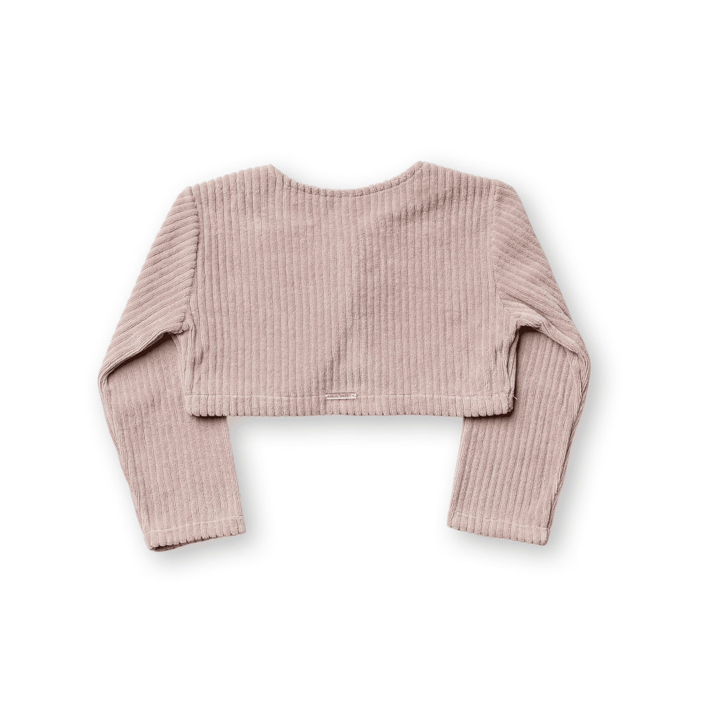 Bolero Infantil Menina Plush Canelado Macio Inverno Miss Sweet