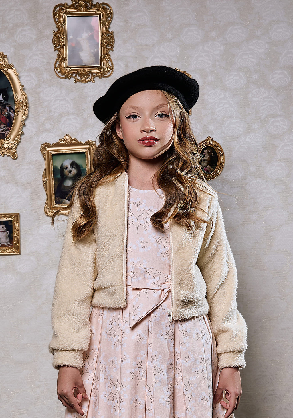 Casaco Infantil Menina Pelo Quentinho Inverno Luxo