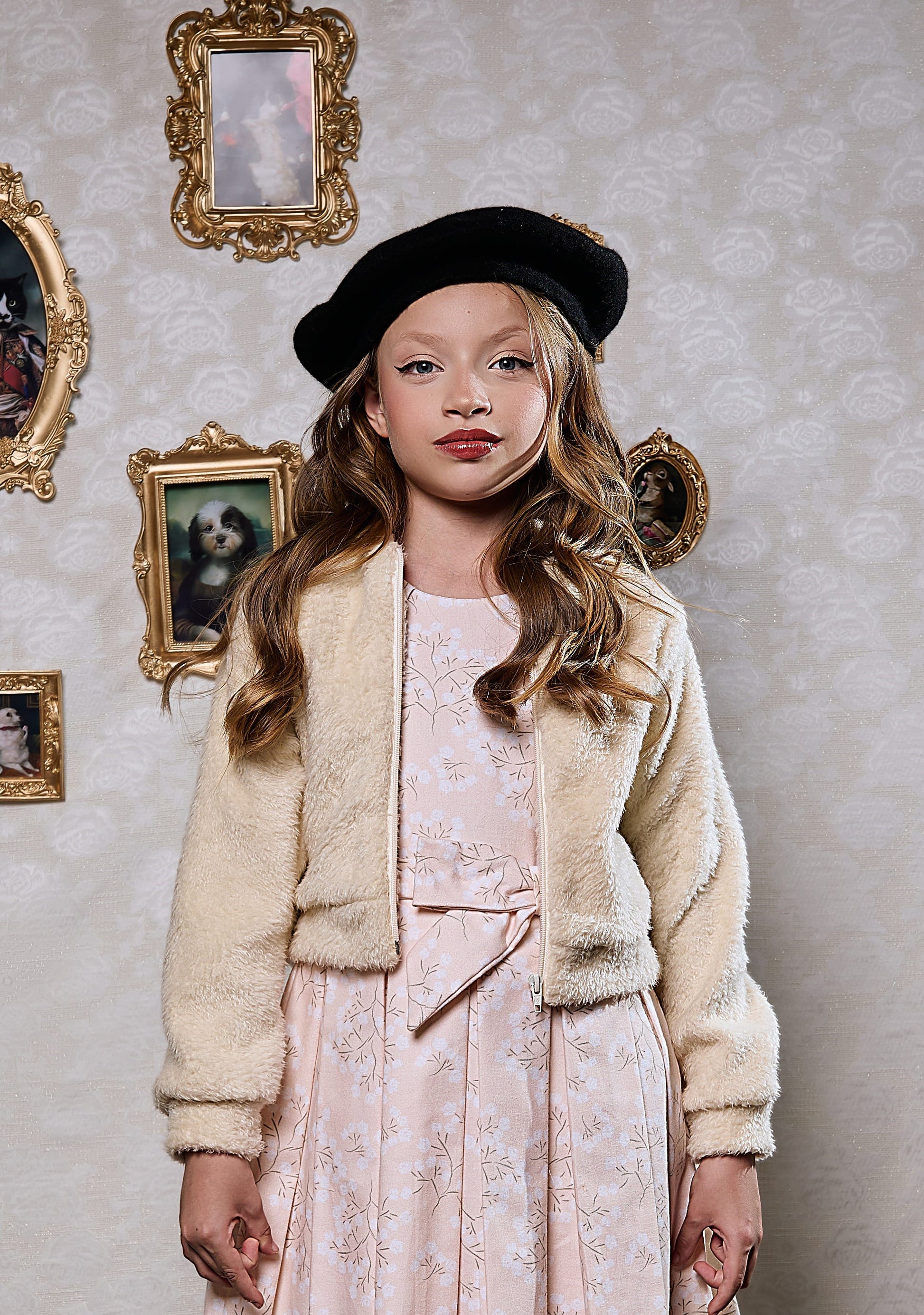 Casaco Infantil Menina Pelo Quentinho Inverno Luxo