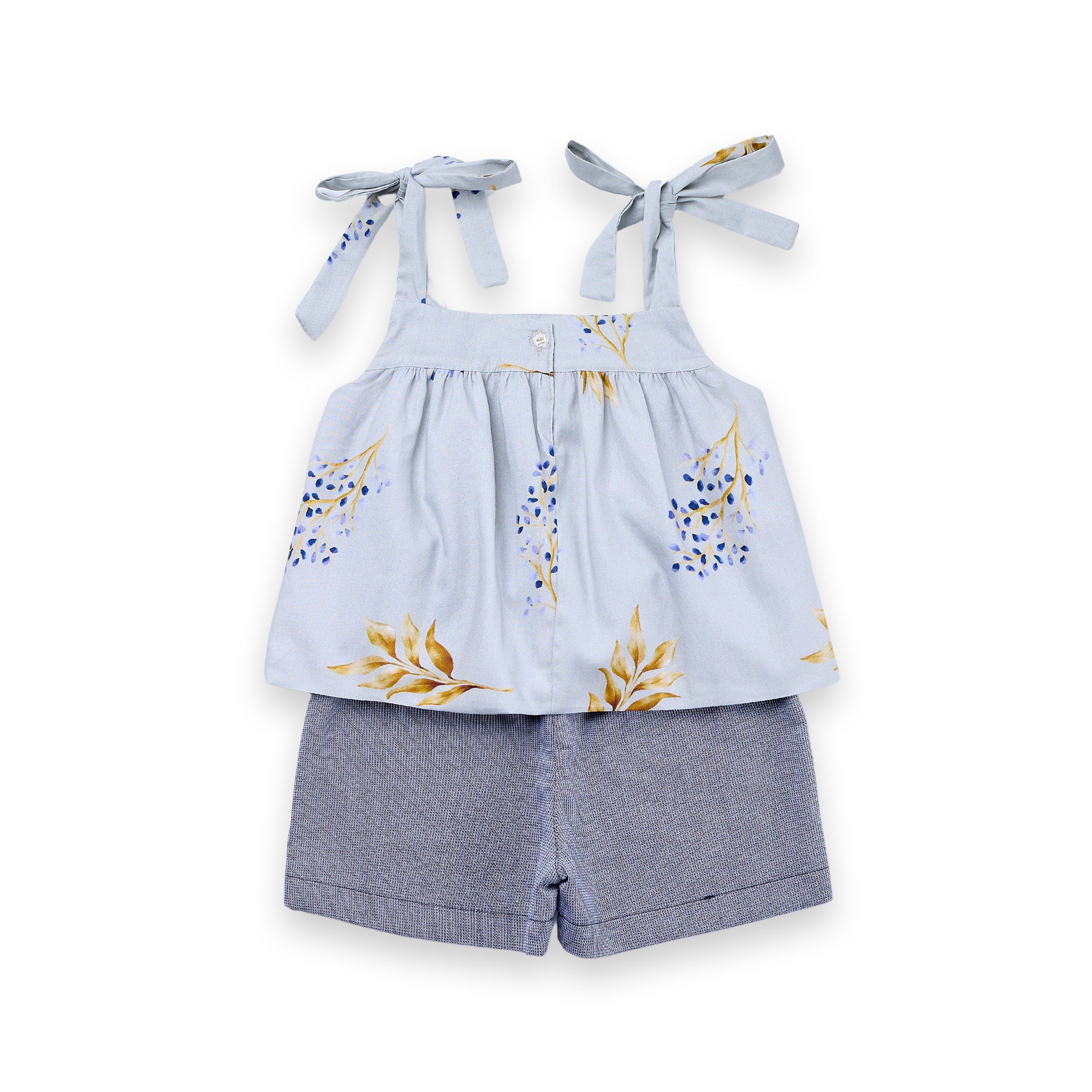 Conjunto Menina Festa Bata Alça Pérolas e Strass