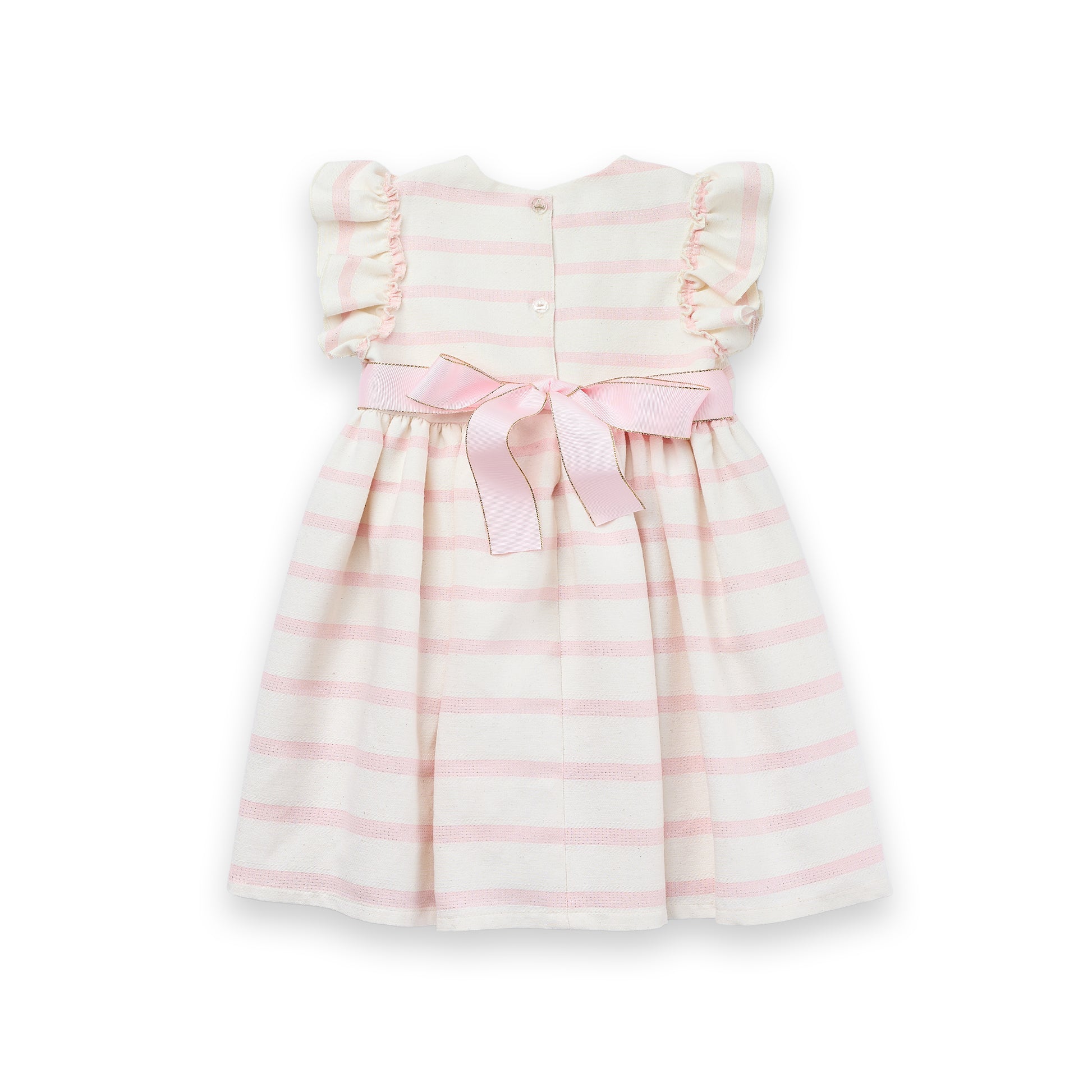 Vestido Miss Shine Menina Festa Algodão Lurex Listrado